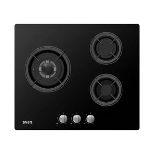 ENCIMERA CRISTALGAS SVAN SGW3600N 6050W CRISTAL NEGRO 3F WOK