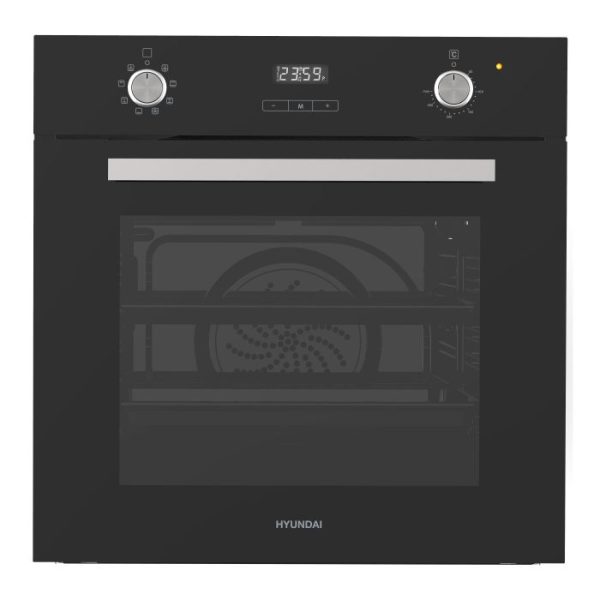 Horno Multifunci n Hyundai alto 60 cm 80 Litros Cristal negro Display LED 9 Prog Gu as Telesc