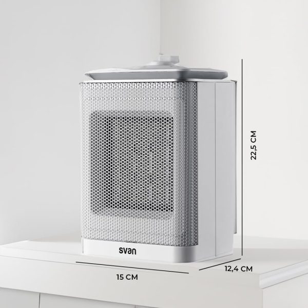Estufa cer mica Gas Svan 4200 W 3 Niveles de funcionamiento Negro Estructura plegable Man