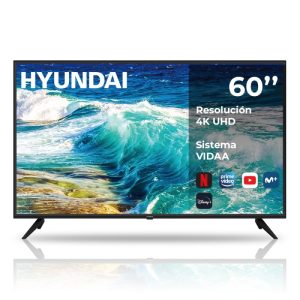 Smart TV TFT 50 Hyundai Ultra HD DVBT2-S2 E Negro Android 13.0 Mando con acceso directo a Apps