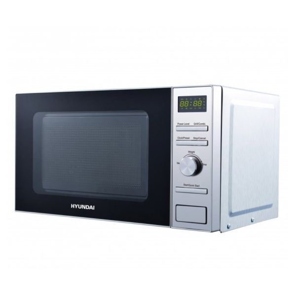 Microondas Hyundai 20 Litros 700 W Inox Display LED manual Auto Cooking